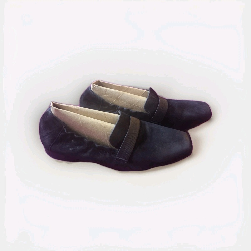 Clarks Collection Women's Black Suede‎ Loafers Size 10W Wide Slip On Comfort...